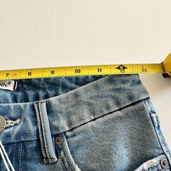 Dear John Denim Olivia Super High Rise Skinny Jeans Metropolitan Size 25 Raw Hem - Picture 9 of 10